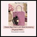 Classic Bag Charm with Bead Accessory