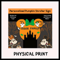 Personalized Pumpkin Stroller Sign