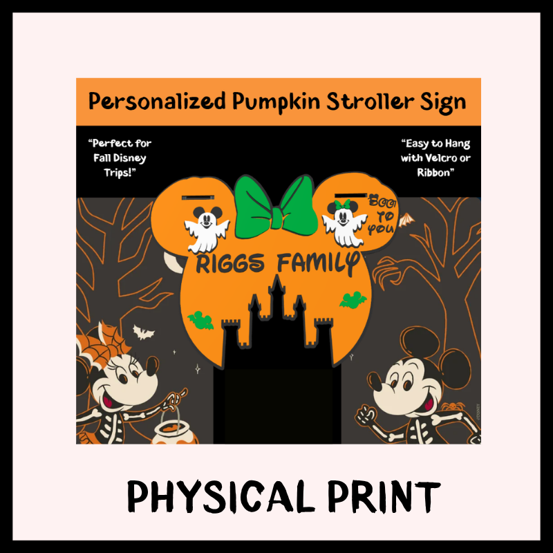 Personalized Pumpkin Stroller Sign