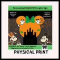Magnetic - Personalized Pumpkin Sign
