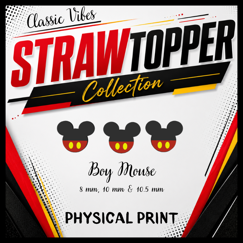 Classic Vibes Boy Mouse Strawtopper