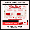 Mini Totes +2 Style Lids +BONUS LID