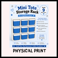 Mini Tote Storage Rack Holder (Choose your color)