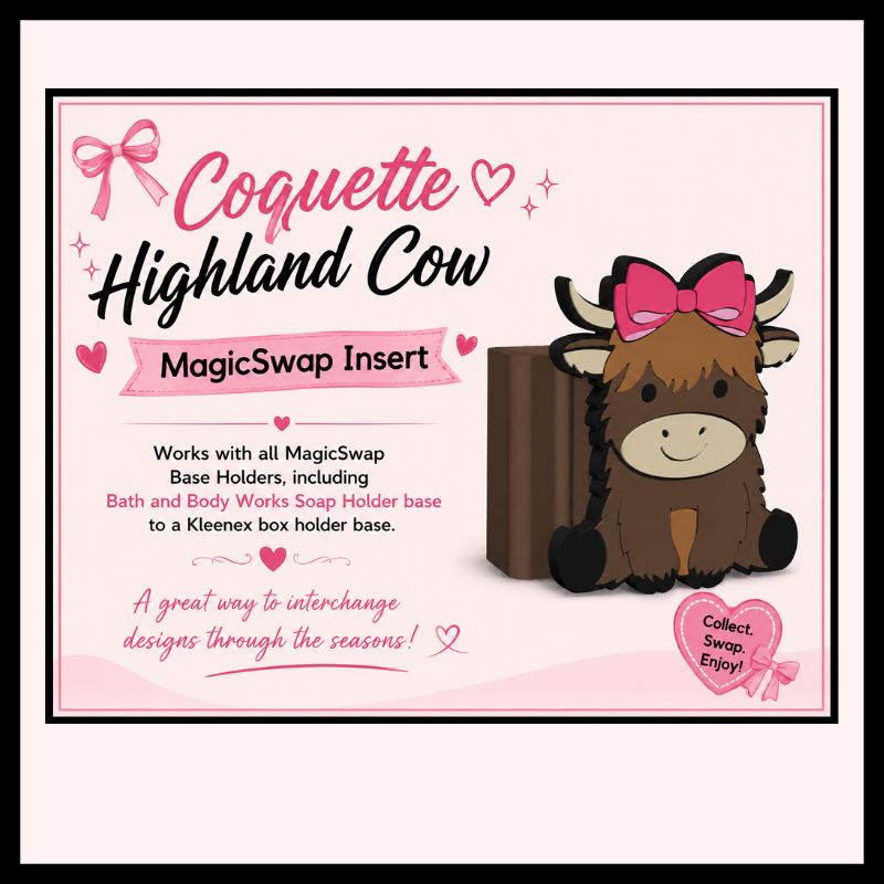 DIGITAL DOWNLOAD - Highland Cow MagicSwap Insert