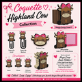 DIGITAL DOWNLOAD - Coquette Highland Cow Collection