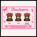 Coquette Highland Cow Strawtoppers