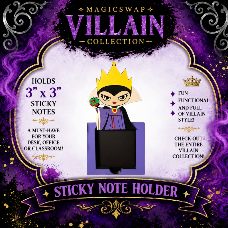 DIGITAL DOWNLOAD - Evil Queen "Sticky" Note Holder