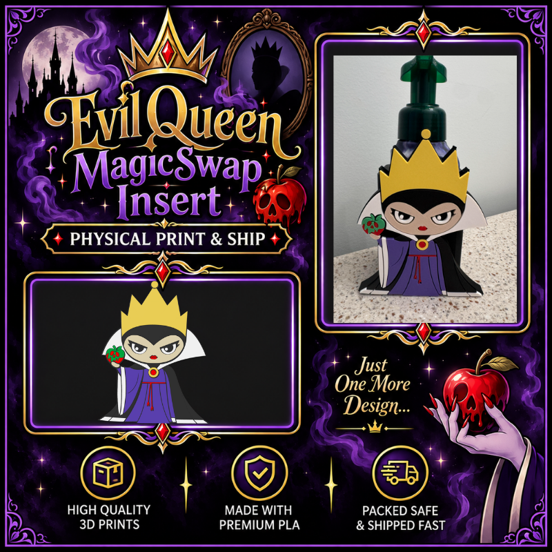 👑 DIGITAL DOWNLOAD - Evil Queen MagicSwap Insert | Villain Collection