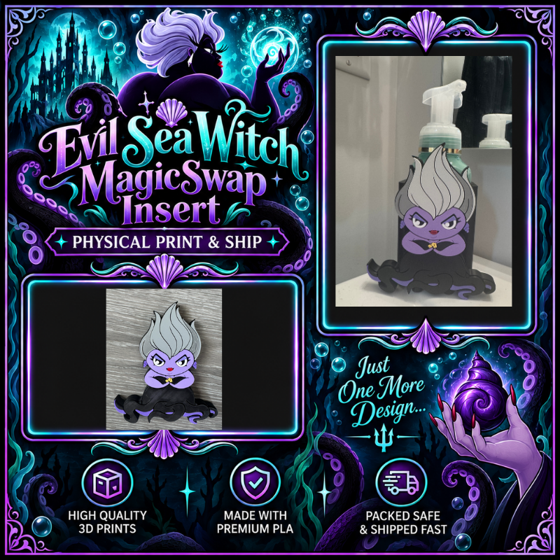 🐚 DIGITAL DOWNLOAD - Sea Witch MagicSwap Insert | Villain Collection