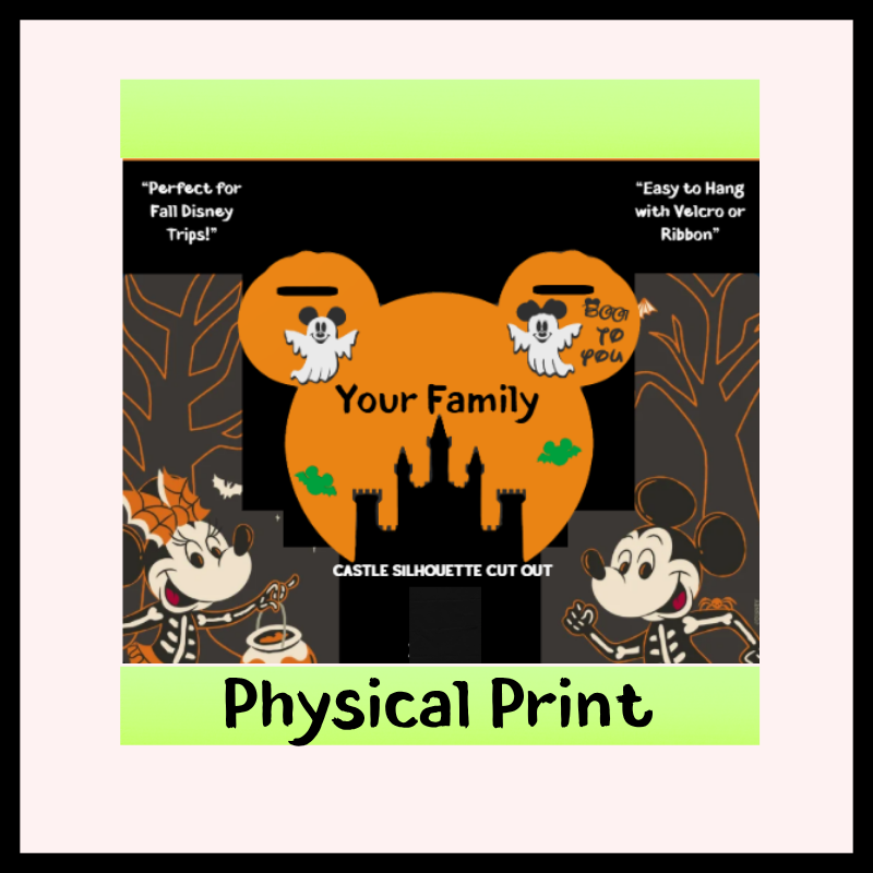 Boy Mouse+Castle Stroller Sign