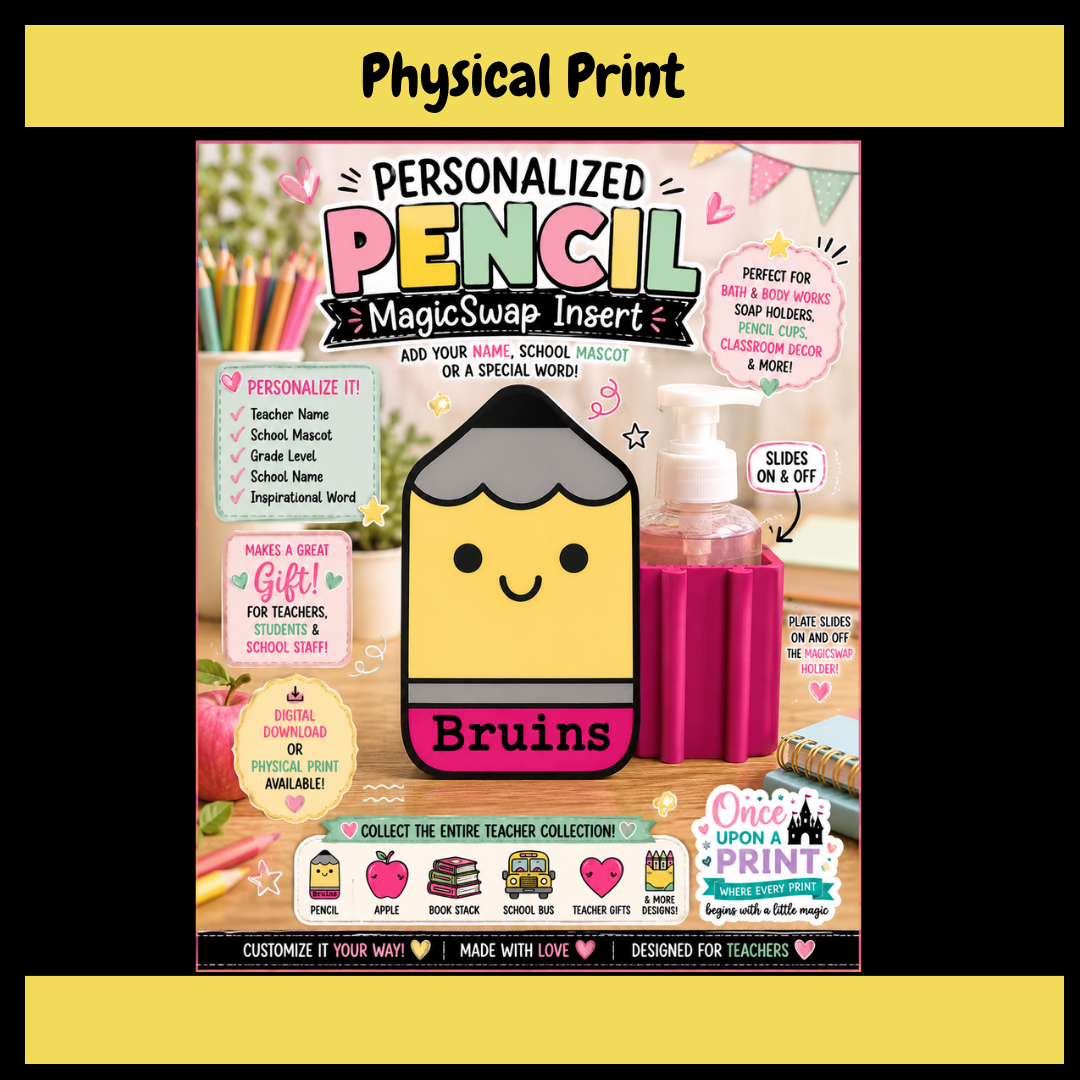 Personalized Pencil MagicSwap Insert