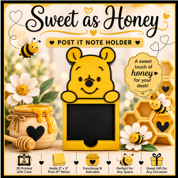 Sweet as Honey Post it Note Holder