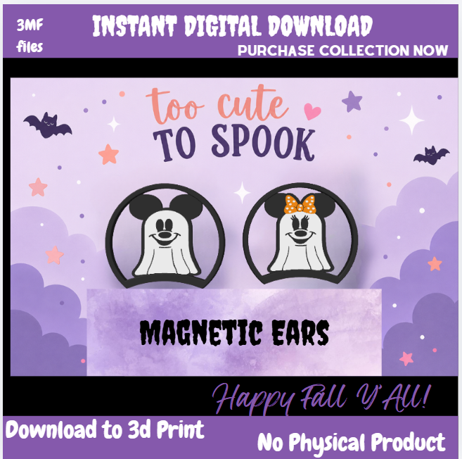 INSTANT DIGITAL DOWNLOAD - Too CUTE to SPOOK