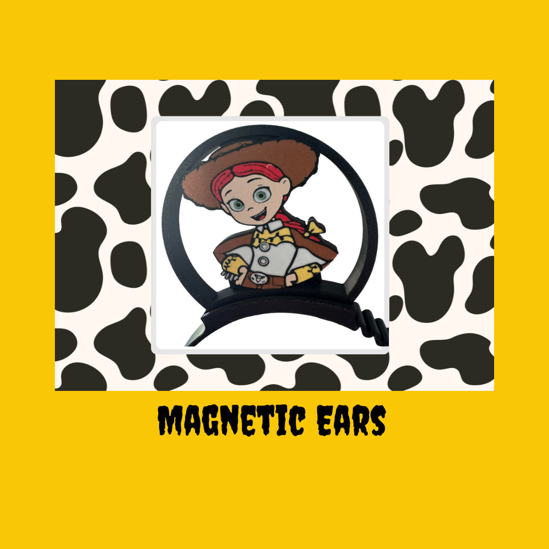 DIGITAL DOWNLOAD Rootin' Tootin' CowGirl Magnetic Ear