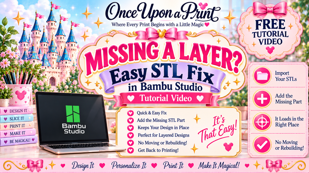 ✨✨ FREE TUTORIAL:  Missing a Layer? Quick STL Fix.